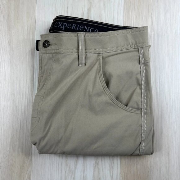 Prana Mens Tan Stretch Zion II Convertible Roll Up Outdoor Hiking Pants Size 36 - Picture 1 of 10